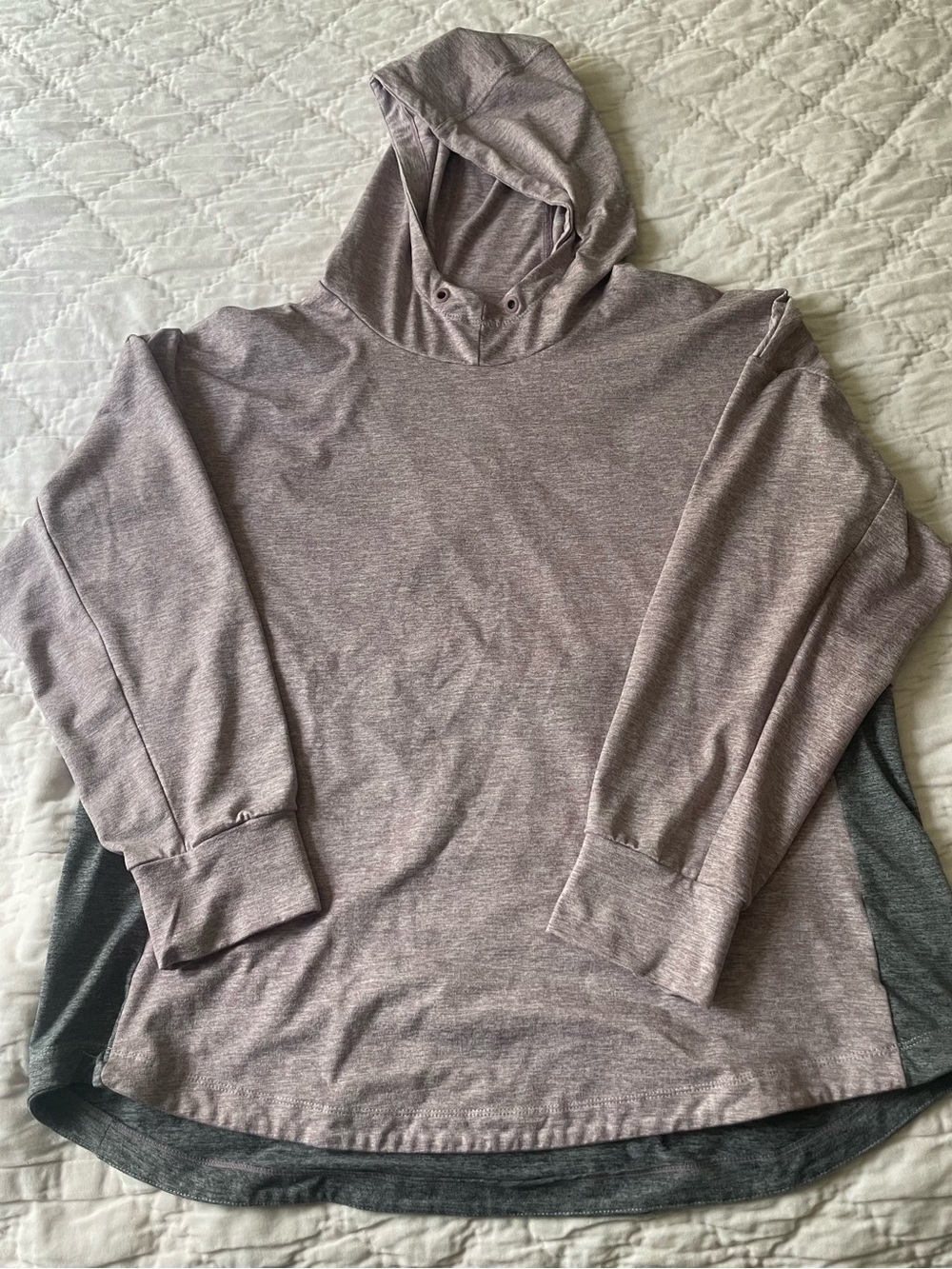 Serene Tangerine Light Mauve Hooded Long-Sleeve Women’s Shirt